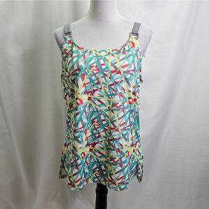 Bolle Geometric Athletic Performance Tank Top Size XL